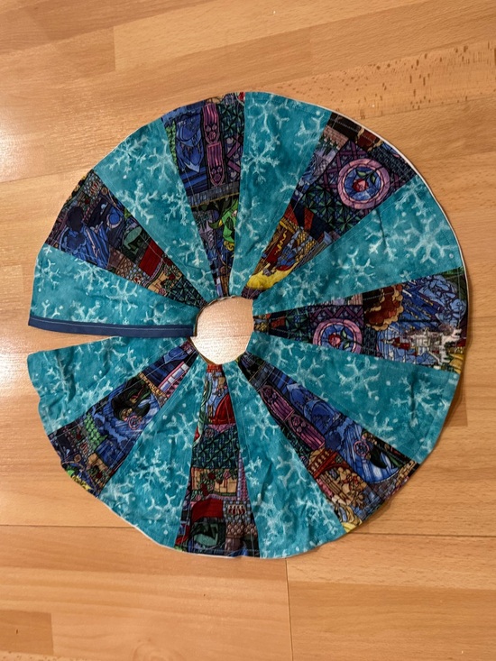 Other - Handmade Patchwork Tree Skirt - Turquoise & Multicolor beauty & beast